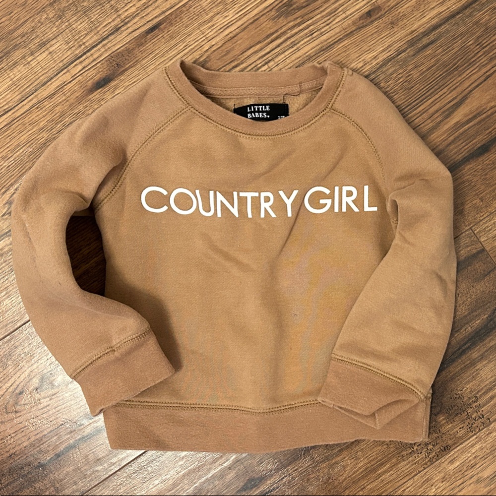 Brunette The Label Brown 'Country Girl' Kids Sweatshirt
